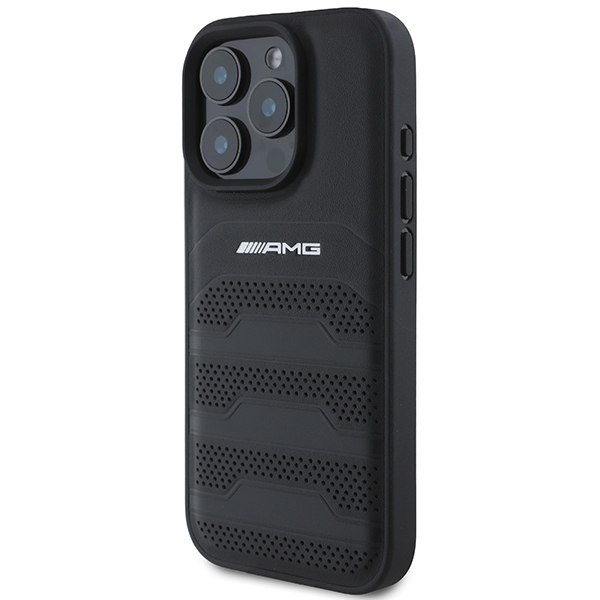 AMG AMHCP16XGSEBK iPhone 16 Pro Max 6.9" czarny/black hardcase Leather